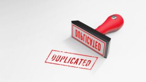 Stempel mit Duplicated