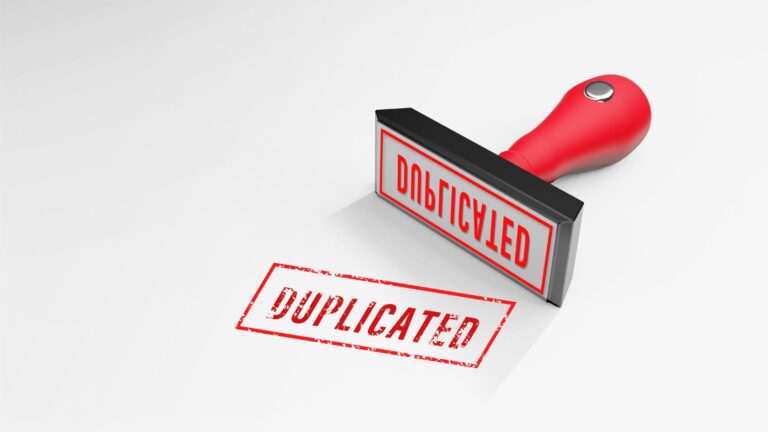 Stempel mit Duplicated